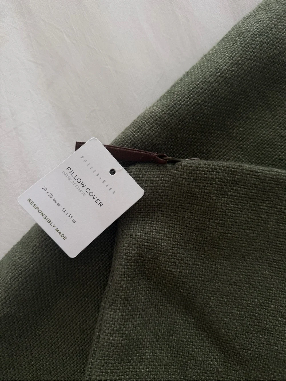 Pottery Barn - Everyday Linen Pillow Cover (Cypress)
